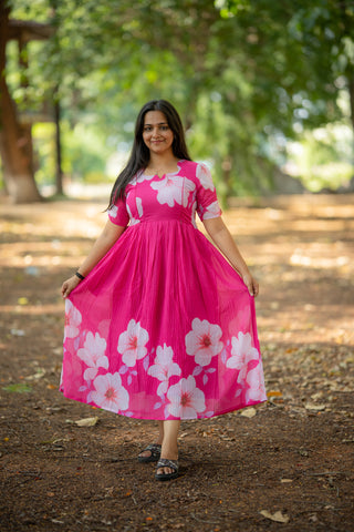 HIBISCUS | MATERNITY GEORGETTE MAXI ANKLE LENGTH