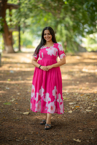 HIBISCUS | MATERNITY GEORGETTE MAXI ANKLE LENGTH