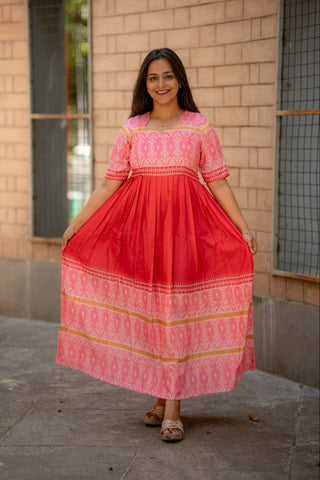 GULABI PATOLA | MATERNITY MAXI FULL LENGTH