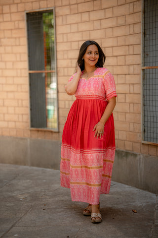 GULABI PATOLA | MATERNITY MAXI FULL LENGTH