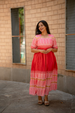 GULABI PATOLA | MATERNITY MAXI FULL LENGTH