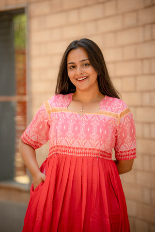 GULABI PATOLA | MATERNITY MAXI FULL LENGTH
