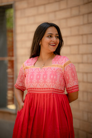 GULABI PATOLA | MATERNITY MAXI FULL LENGTH