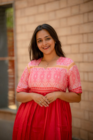 GULABI PATOLA | MATERNITY MAXI FULL LENGTH