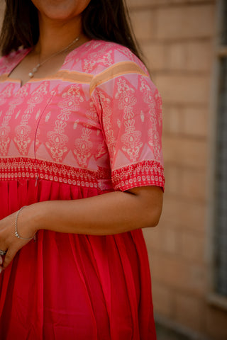 GULABI PATOLA | MATERNITY MAXI FULL LENGTH
