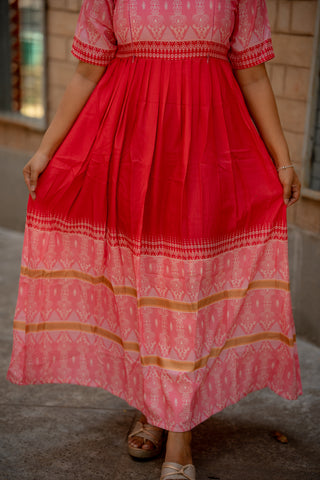 GULABI PATOLA | MATERNITY MAXI FULL LENGTH