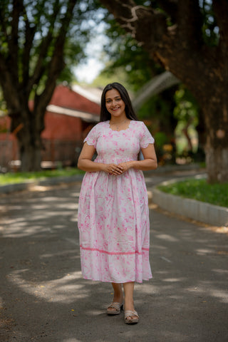 ROSE SCALLOP | MATERNITY MAXI ANKLE LENGTH
