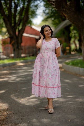 ROSE SCALLOP | MATERNITY MAXI ANKLE LENGTH