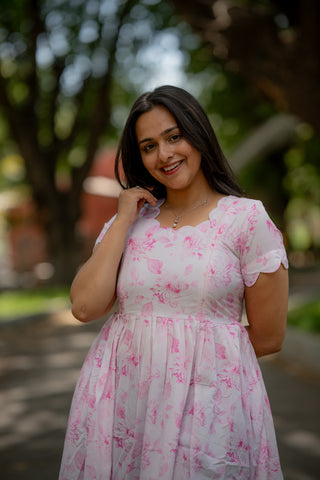 ROSE SCALLOP | MATERNITY MAXI ANKLE LENGTH