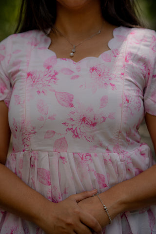 ROSE SCALLOP | MATERNITY MAXI ANKLE LENGTH