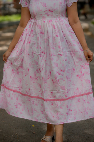 ROSE SCALLOP | MATERNITY MAXI ANKLE LENGTH