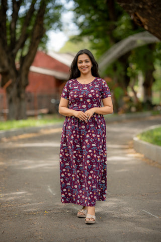 CATS | ZIPLESS MATERNITY MAXI-NORMAL SLEEVES | FULL LENGTH MAXI