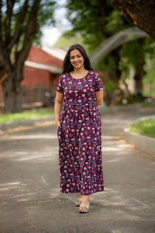 CATS | ZIPLESS MATERNITY MAXI-NORMAL SLEEVES | FULL LENGTH MAXI