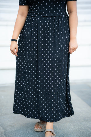 MEHANDI | ZIPLESS MATERNITY MAXI-PUFF SLEEVES | ANKLE LENGTH MAXI