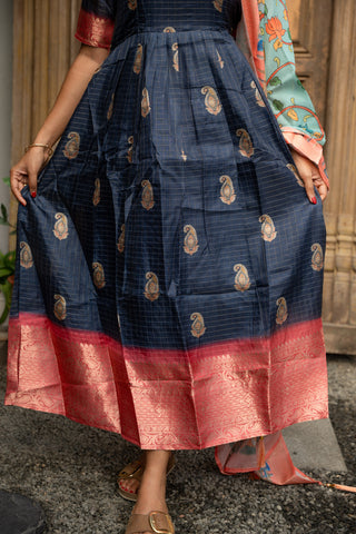 PRANAVI | MATERNITY MAXI WITH SHAWL FULL LENGTH