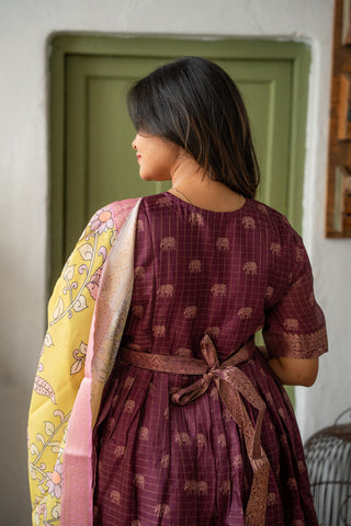OVIYA | MATERNITY MAXI WITH SHAWL FULL LENGTH