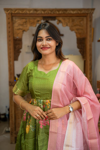 EZHIL | MATERNITY MAXI WITH SHAWL FULL LENGTH