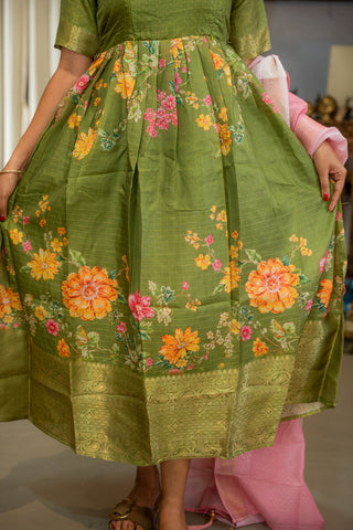EZHIL | MATERNITY MAXI WITH SHAWL FULL LENGTH