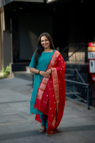 OCEAN RAGE | MATERNITY KURTI SET