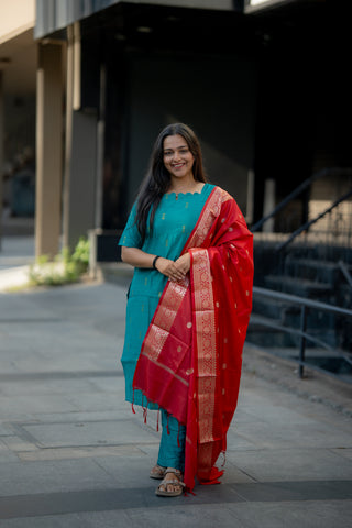 OCEAN RAGE | MATERNITY KURTI SET