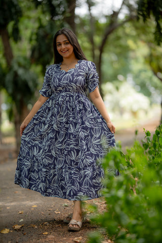 SANTORINI BLOOM | MATERNITY MAXI ANKLE LENGTH