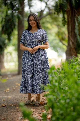 SANTORINI BLOOM | MATERNITY MAXI ANKLE LENGTH