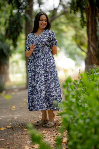 SANTORINI BLOOM | MATERNITY MAXI ANKLE LENGTH
