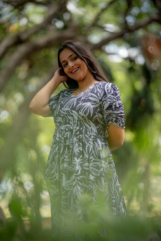 SANTORINI BLOOM | MATERNITY MAXI ANKLE LENGTH