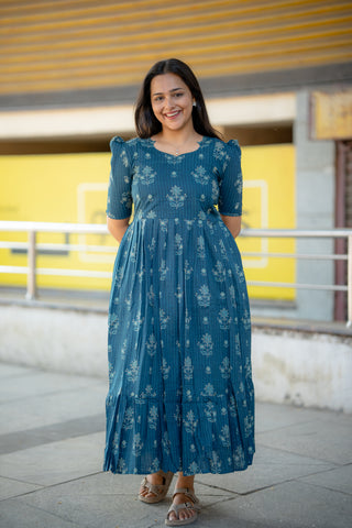 LINEAR SCALLOP | MATERNITY COTTON ANKLE LENGTH