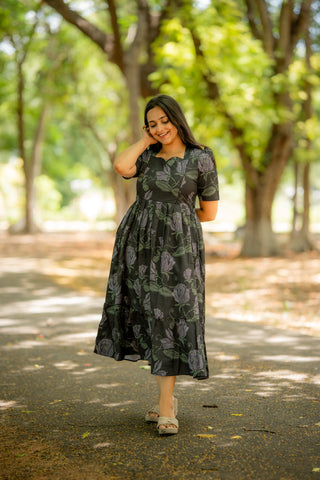 NOCTURNE BLOOM | MATERNITY MAXI ANKLE LENGTH