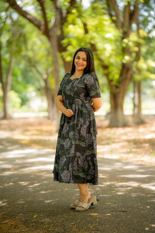 NOCTURNE BLOOM | MATERNITY MAXI ANKLE LENGTH