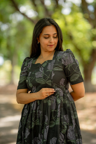 NOCTURNE BLOOM | MATERNITY MAXI ANKLE LENGTH