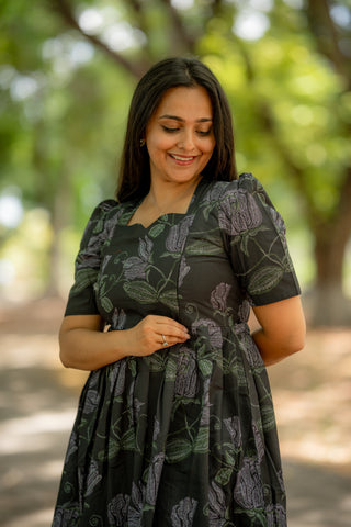 NOCTURNE BLOOM | MATERNITY MAXI ANKLE LENGTH