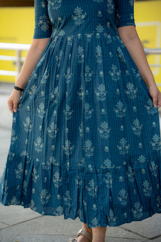 LINEAR SCALLOP | MATERNITY COTTON ANKLE LENGTH