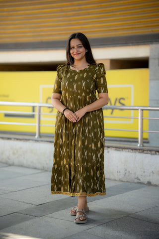 BORDER TRELIS | MATERNITY COTTON ANKLE LENGTH
