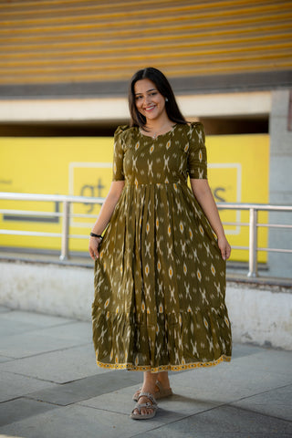 BORDER TRELIS | MATERNITY COTTON ANKLE LENGTH