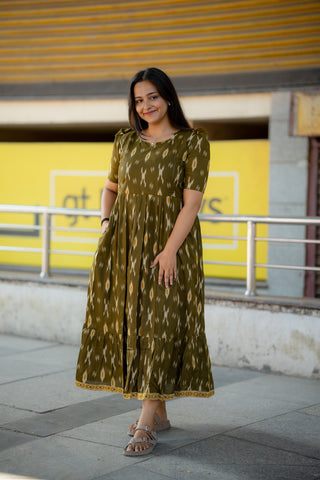 BORDER TRELIS | MATERNITY COTTON ANKLE LENGTH