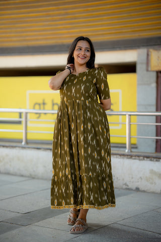 BORDER TRELIS | MATERNITY COTTON ANKLE LENGTH