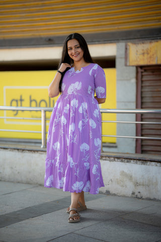 PASTEL MEADOW | MATERNITY COTTON ANKLE LENGTH