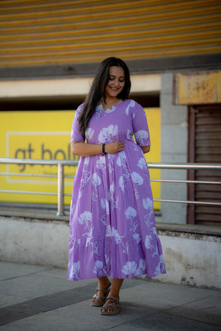 PASTEL MEADOW | MATERNITY COTTON ANKLE LENGTH
