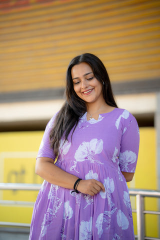 PASTEL MEADOW | MATERNITY COTTON ANKLE LENGTH