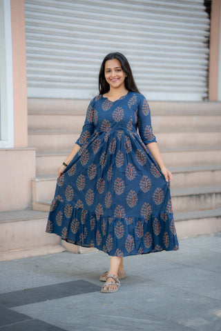 IRIS FLARED | MATERNITY COTTON ANKLE LENGTH
