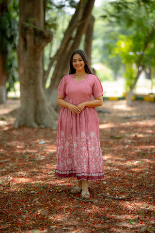 STENCIL WHISPER | MATERNITY MAXI FULL LENGTH