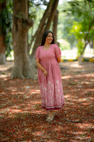 STENCIL WHISPER | MATERNITY MAXI FULL LENGTH