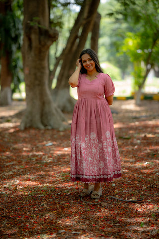 STENCIL WHISPER | MATERNITY MAXI FULL LENGTH