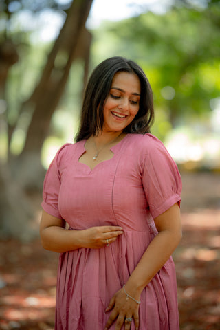 STENCIL WHISPER | MATERNITY MAXI FULL LENGTH