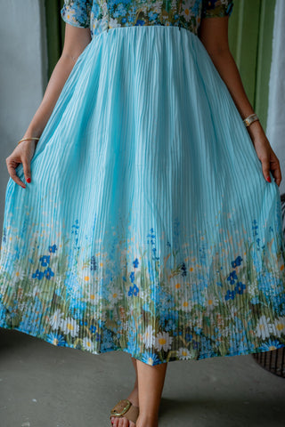 BLOOMY CLOUDS | MATERNITY GEORGETTE MAXI ANKLE LENGTH