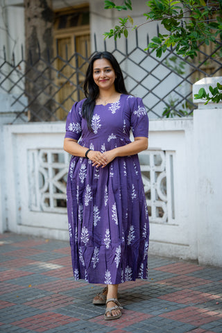 ROYAL AMETHYST | MATERNITY COTTON FULL LENGTH