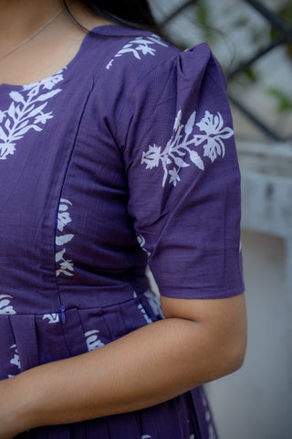 ROYAL AMETHYST | MATERNITY COTTON FULL LENGTH