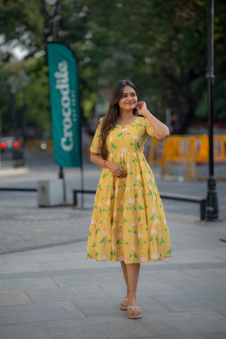 GOLDEN HOUR SMOCK | MATERNITY MAXI ANKLE LENGTH